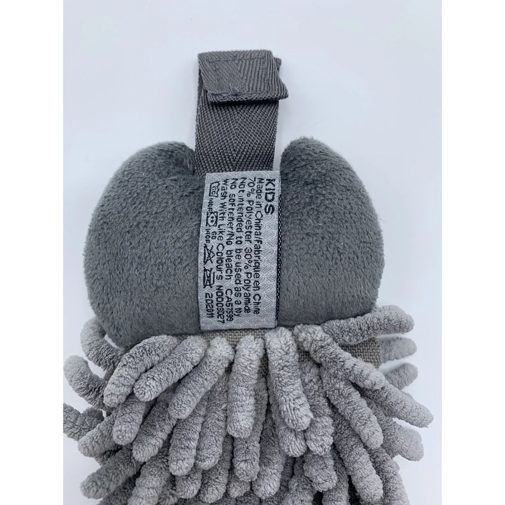 Norwex Pet to Dry Grey Kitten hanging towel Baclock